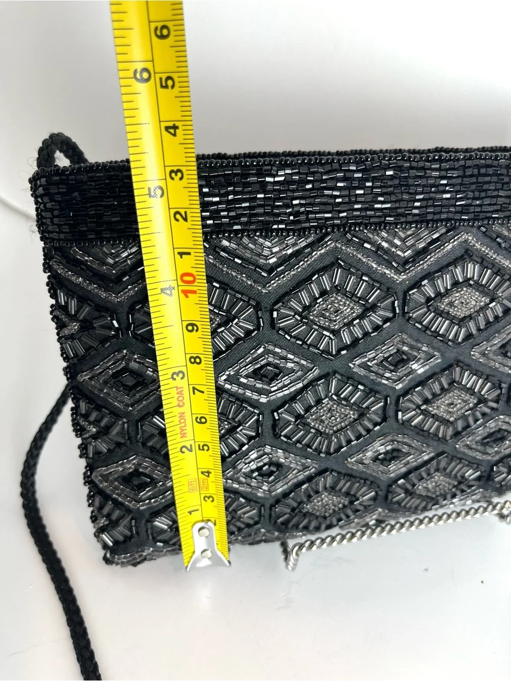 Black Beaded Evening Bag